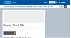 Desktop Screenshot of horshamparkandride.co.uk